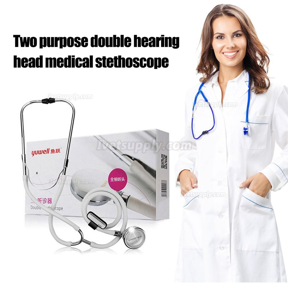 Yuwell Veterinary Stethoscope Dual-Head Medical Home Use Dual-Head Stethoscope
